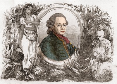 Porträt von Pierre Poivre (1719-1786), französischer Kolonialverwalter und Agronom. von Unknown artist