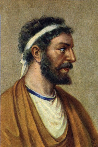 Porträt von Pythagoras, griechischer Philosoph, Mathematiker und Wissenschaftler (560-480 v. Chr.) von Unknown Artist