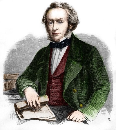 Porträt von Richard Cobden. Britischer Ökonom und Politiker (1804 -1865). Gravur von 1866. von Unknown artist