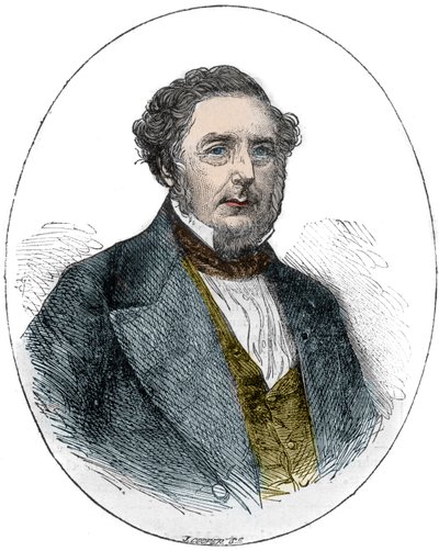 Porträt von Robert Stephenson, englischer Maschinenbau- und Bauingenieur von Unknown artist