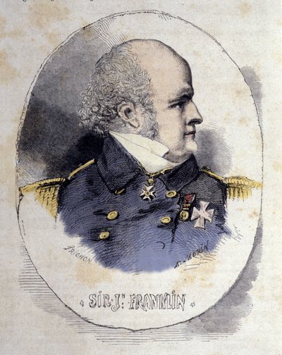 Porträt von Sir John Franklin 1786-1847 Marineoffizier und britischer Entdecker. von Unknown artist