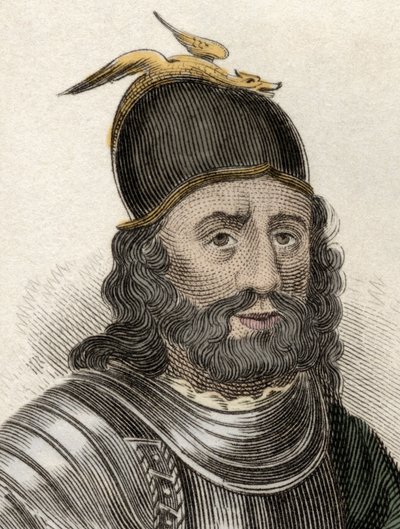 Porträt von Sir William Wallace (Braveheart) (ca. 1270-1305), schottischer Ritter. Gravur des 19. Jahrhunderts von Unknown artist