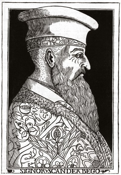 Porträt von Skanderbeg (1403 - 1468), albanischer Krieger von Unknown artist