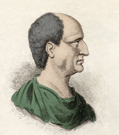 Porträt von Themistokles, Staatsmann und athenischer General (525-460 v. Chr.). Gravur des 19. Jahrhunderts von Unknown artist