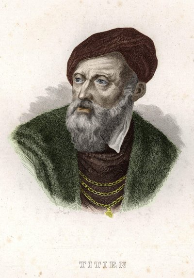 Porträt von Tiziano Vecellio (Der Tizian) (1490 - 1576) von Unknown artist