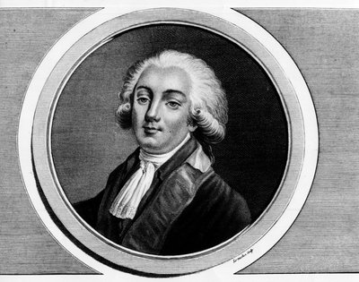Porträt von Trophy-Gerard, Earl of Lally, Baron von Tollendal, dann Marquis von Lally-Tollendal, besser bekannt als Gerard de Lally Tollendal (1751-1830), Abgeordneter in den Generalständen von 1789. Gravur in 