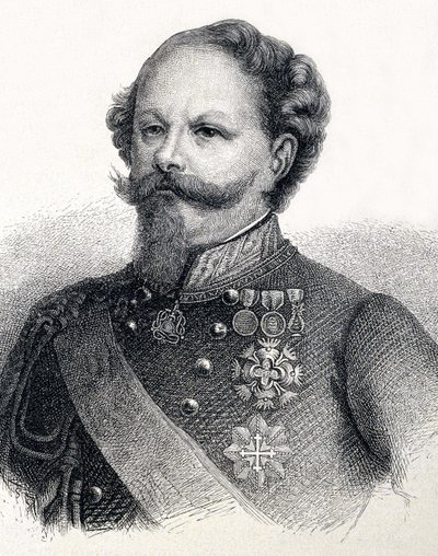 Porträt von Viktor Emanuel II. von Savoyen, in Italien Vittorio Emanuele II di Savoia von Unknown artist
