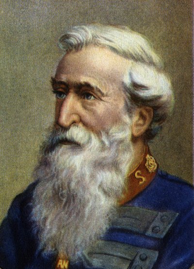 Porträt von William Booth, Pastor der Methodistenkirche und Gründer der Heilsarmee von Unknown Artist