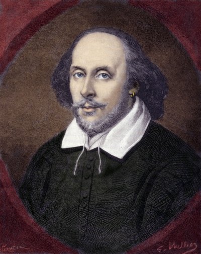 Porträt von William Shakespeare (1564-1616), englischer Dramatiker von Unknown artist