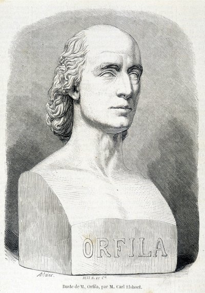 Porträt des französischen Arztes und Chemikers Orfila (1787 - 1853) von Unknown artist
