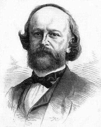 Porträt des französischen Schriftstellers und Literaten Edouard Fournier (1819-1880) von Unknown artist