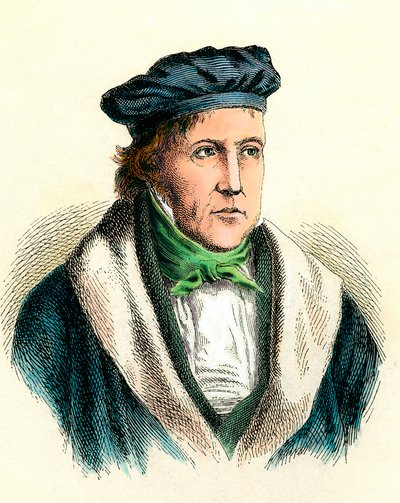 Porträt des deutschen Philosophen Georg Wilhelm Friedrich Hegel von Unknown artist