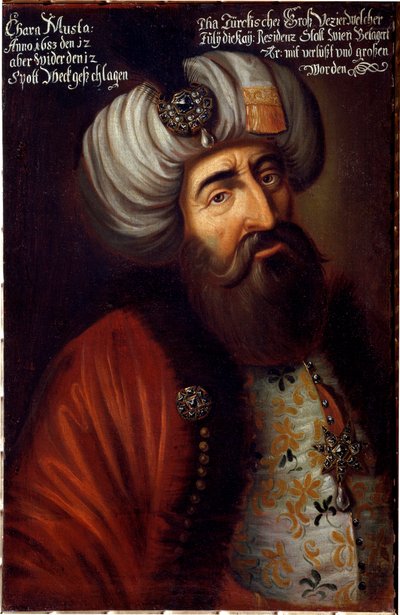 Porträt des osmanischen Soldaten Pascha Kara Mustafa von Merzifon von Unknown artist