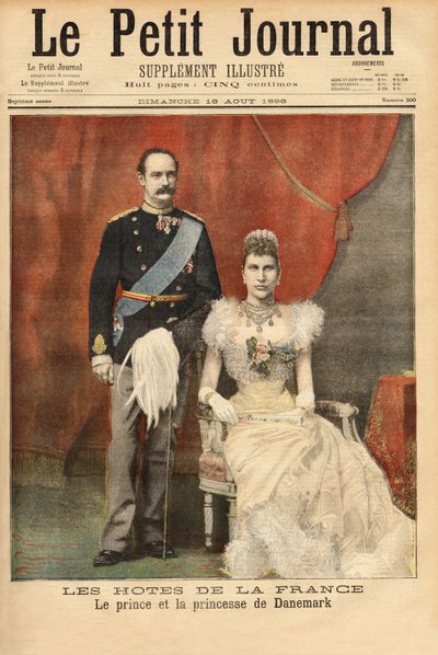 Porträts des Prinzen und der Prinzessin von Dänemark, Frederik VIII (Frederik VIII von Dänemark). von Unknown artist