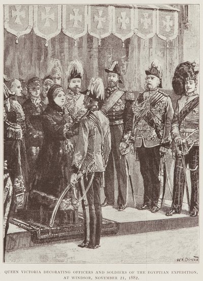 Königin Victoria dekoriert Offiziere und Soldaten von Unknown Artist