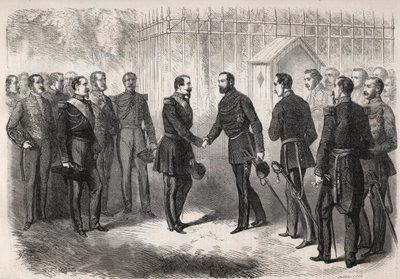 Empfang von Karl XV. (Carl XV.) von Unknown artist