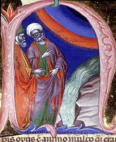 Darstellung von Thales von Milet, Mathematiker von Unknown artist
