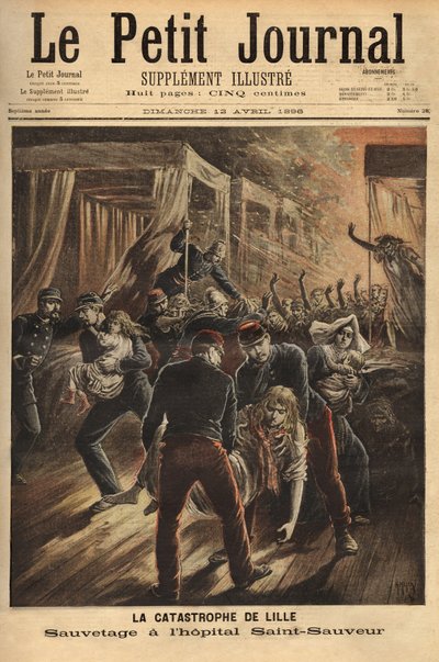 Rettung im Saint-Savior-Krankenhaus von Lille von Unknown artist