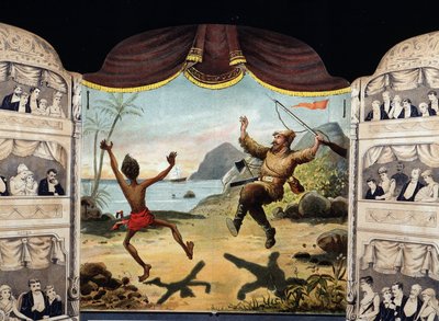 Robinson Crusoe und Freitag von Unknown artist