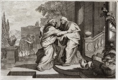 Bibel von Royaumont, Neues Testament: Heimsuchung. Illustration von 1811 von Unknown artist