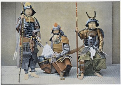 Samurai-Gruppe, Ende des 19. Jahrhunderts von Unknown artist