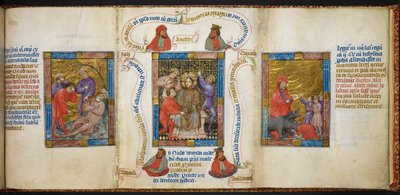 Die Trunkenheit Noahs; die Verspottung Christi; Kinder verspotten den Propheten Elisa von Unknown artist