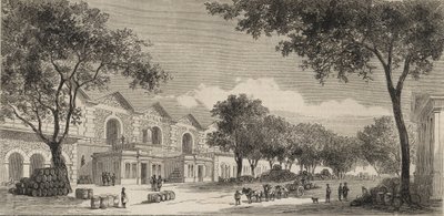 Das Weindepot in Paris im Jahr 1861 - Eaux de vie Bezirk von Unknown artist