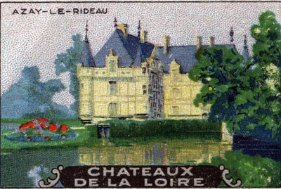 Die Schlösser der Loire: das Schloss von Azay-le-Rideau, Anfang 20. Jahrhundert von Unknown Artist