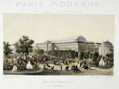 Die Menge auf den Champs-Elysées von Unknown artist