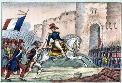 Der Einzug der französischen Armee in Algier am 5. Juli. von Unknown artist