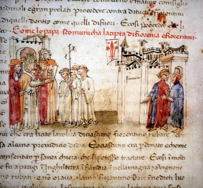 Die Exkommunizierten von Florenz und die Florentiner im Jahr 1375 - in 