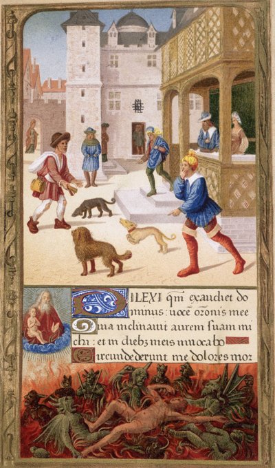 Die Pest, Frankreich 16. Jahrhundert von Unknown artist