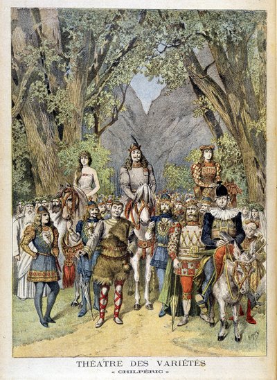 Das Stück „Chilperic“ im Varietétheater in Paris. von Unknown artist