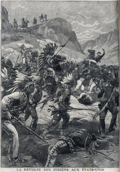 Die Indianer-Revolte aus Nord-Minnesota in den Vereinigten Staaten im Jahr 1898 von Unknown artist