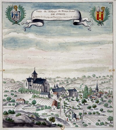 Ansicht der Abtei von Sully, Touraine von Unknown artist