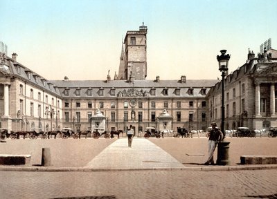 Ansicht des Rathauses in Dijon. Photochrom um 1890 von Unknown artist