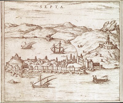 Ansicht der Stadt Ceuta von Unknown artist