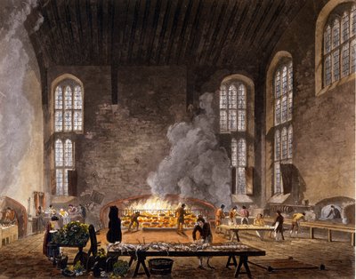Ansicht der Küchen von Christ Church, Universität Oxford. 1850 von Unknown artist