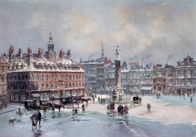 Ansicht des großen Platzes von Lille von Unknown artist