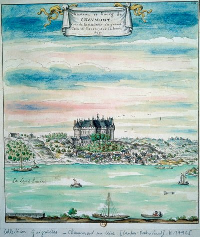 Ansicht des Schlosses Chaumont-sur-Loire von Unknown artist