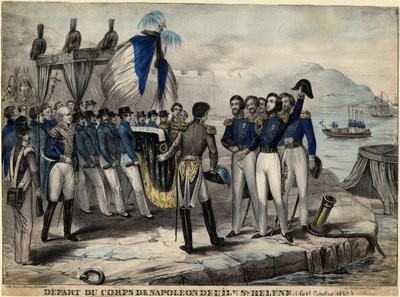 Napoleons Gefolge vor der Abreise nach St. Helena von Unknown artist
