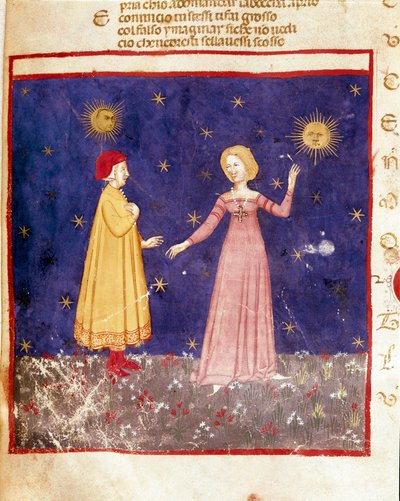 Erster Himmel: Dante trifft Beatrice im Paradies von Unknown artist
