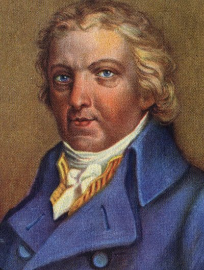 Porträt von Edward Jenner (1749-1823), englischer Arzt, Entdecker der Immunität gegen Pocken von Unknown Artist