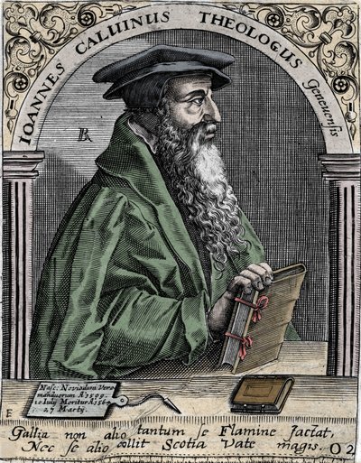 Porträt von Jean Calvin (1509-1564), französischer Religionsreformer und Schriftsteller. von Unknown artist