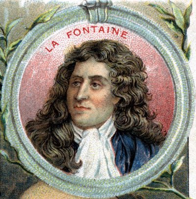 Porträt von Jean de La Fontaine. Französischer Schriftsteller (1621 - 1695). von Unknown artist
