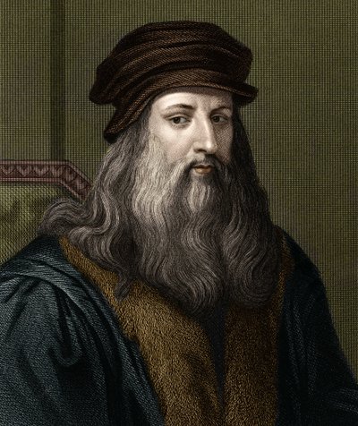 Porträt von Leonardo da Vinci (1452-1519), italienischer Maler. von Unknown artist