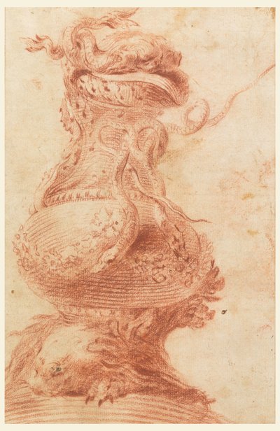 Zeichnung, Dekorativer Vase, 1725–50 von Unknown artistUnknown artist