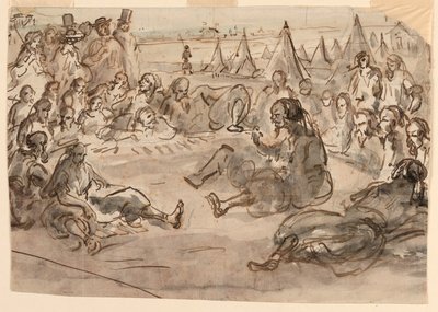 Zouaven im Lager von St. Maur, 1859 von Unknown artistUnknown artist