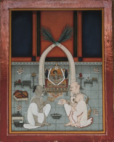 Maharao Kishor Singh von Kota feiert ein religiöses Fest von Unknown artistUnknown artist