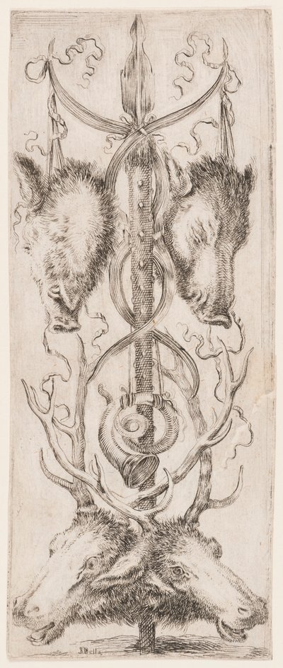 Druck, Ornamenti o Grottesche (Groteskes Ornament), ca. 1653 von Unknown artistUnknown artist